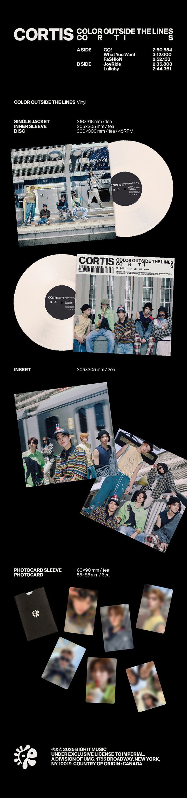 YESASIA: CORTIS EP Album Vol. 1 - COLOR OUTSIDE THE LINES (Vinyl