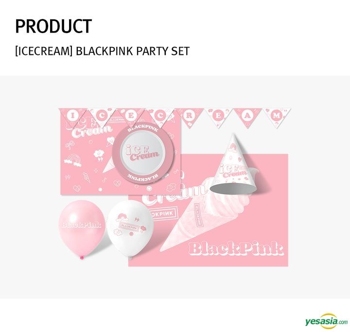YESASIA BLACKPINK 'Ice Cream' Official Goods Party Set GIFTS