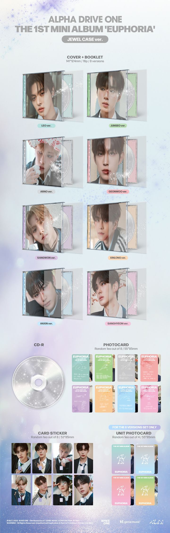 ALPHA DRIVE ONE CD Guru_gulu様 YESASIA: ALPHA DRIVE ONE Mini Album Vol. 1 - EUPHORIA (Jewel Case