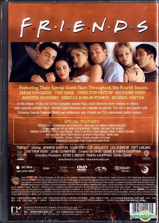 YESASIA: Friends (DVD) (Ep. 1-23) (The Complete Fourth Season