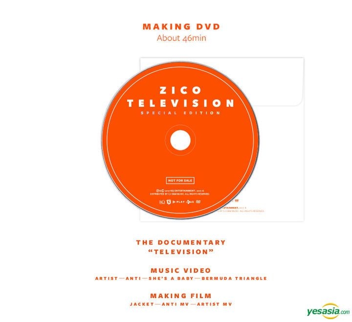 YESASIA: Block B: Zico Mini Album Vol. 2 - Television (Special Edition ...