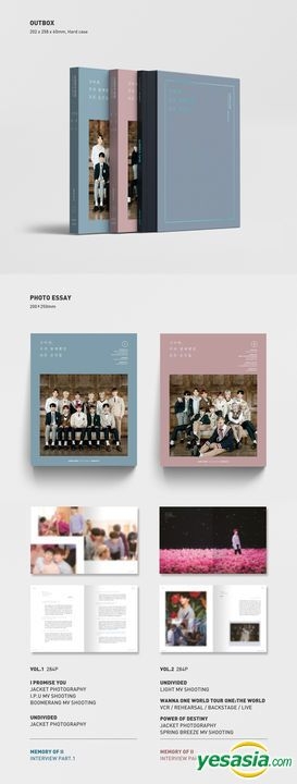 YESASIA: WANNA ONE Photo Essay Season 2 + Calligraphy Mini Poster