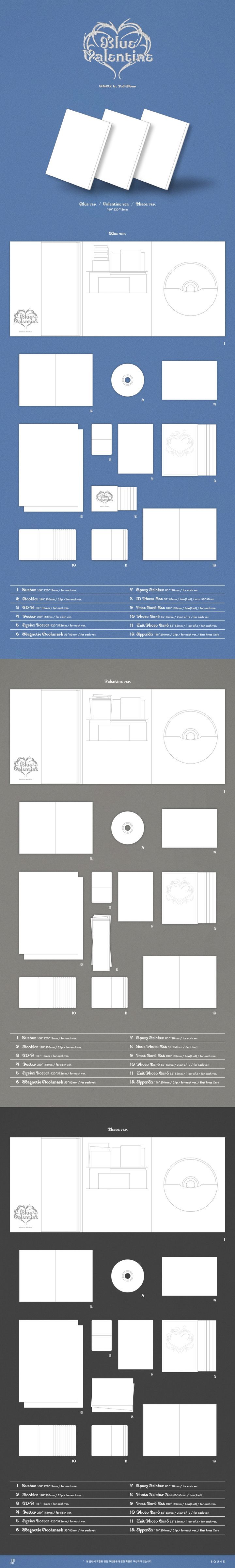 NMIXX Blue Valentine 1st Full Album Love Token Ver