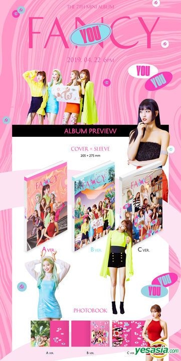 Yesasia Image Gallery Twice Mini Album Vol 7 Fancy You B Version Photo Card Set B Poster In Tube B