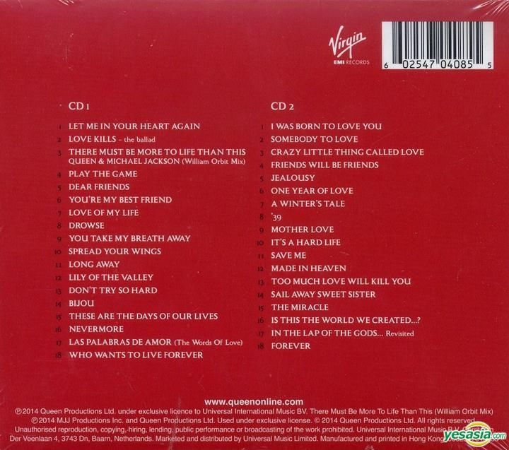 YESASIA Forever (Deluxe Edition) (2CD) (Hong Kong Version) CD Queen