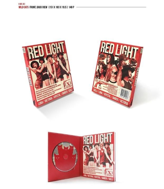 YESASIA: f(x) Vol. 3 - Red Light (Version B / Wild Cats) + Poster