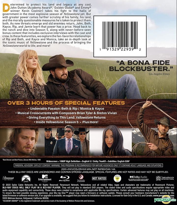 YESASIA: Yellowstone (Blu-ray) (Ep. 1-14) (Season 5) (US Version) Blu ...