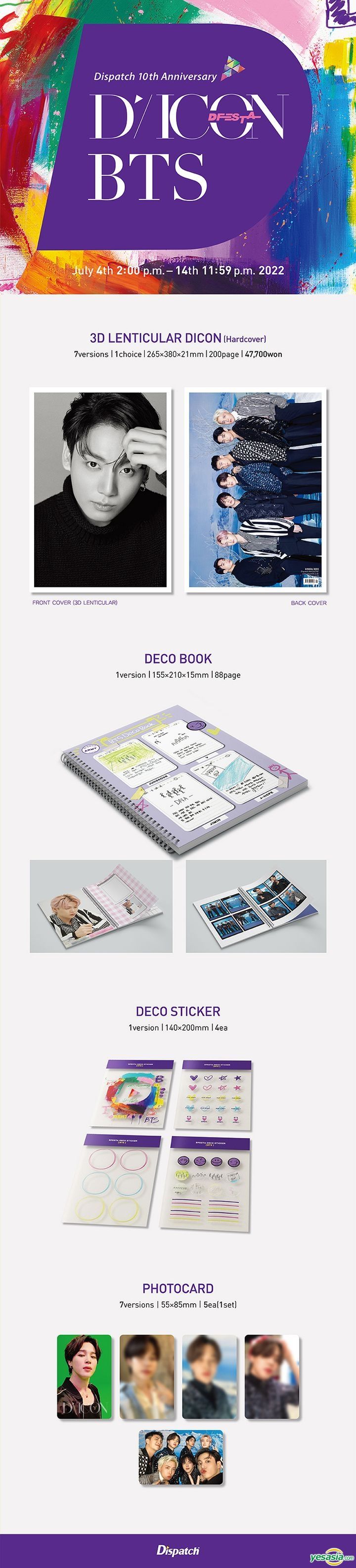 YESASIA: Dispatch 10th Anniversary DICON D'FESTA BTS : 07 JUNGKOOK
