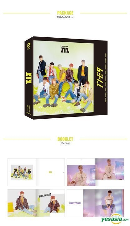 1THE9 XIX 1st Mini Album CD+P.Book+Lyrics Book+P.Cards+Standing Photo+Tracking 