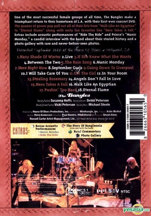 YESASIA: The Bangles - Return to Bangleonia: Live in Concert (DVD) (US ...