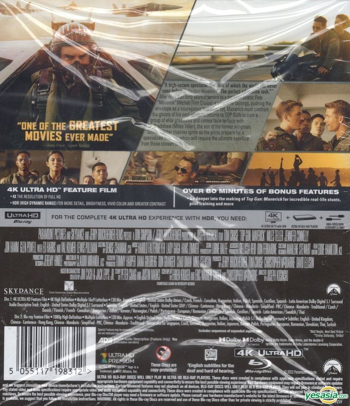 YESASIA: Top Gun: Maverick (2022) (4K Ultra HD + Blu-ray) (Hong Kong ...