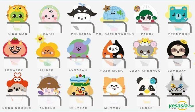その他 GMMTV PERMPOON Character Hippers YESASIA: GMMTV Fandom Character Hipper - Random Blind Box