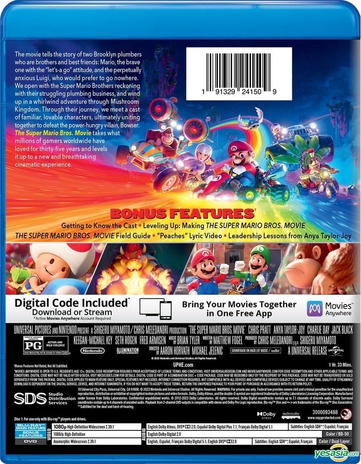 Super Mario Bros. Movie LIMITED EDITION Blu-ray & DVD Officially Announced  