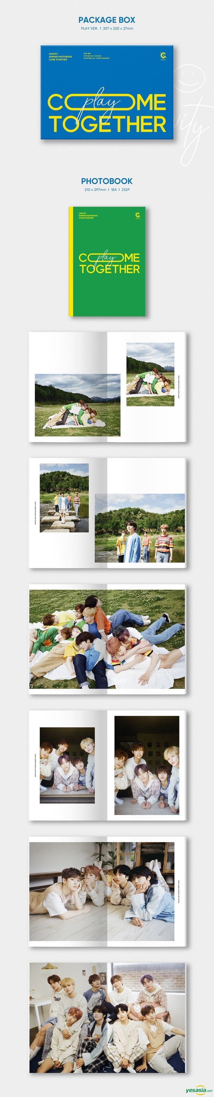 YESASIA : Cravity Summer Photobook 'COME TOGETHER' (PLAY Version