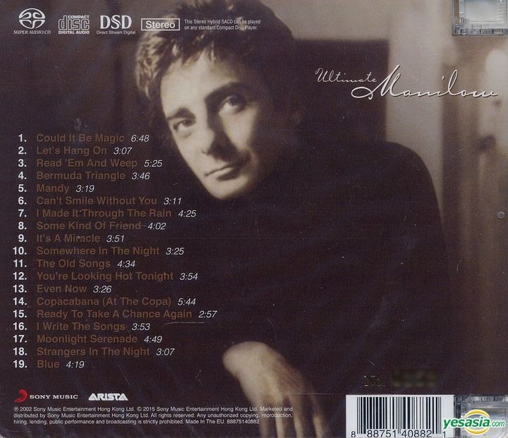 YESASIA: Image Gallery - Ultimate Manilow (SACD) (Limited Edition)