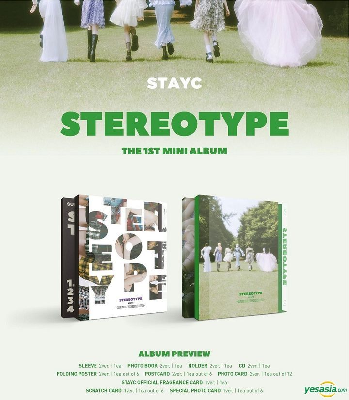 YESASIA: STAYC Mini Album Vol. 1 - STEREOTYPE (Type A + B) CD - STAYC