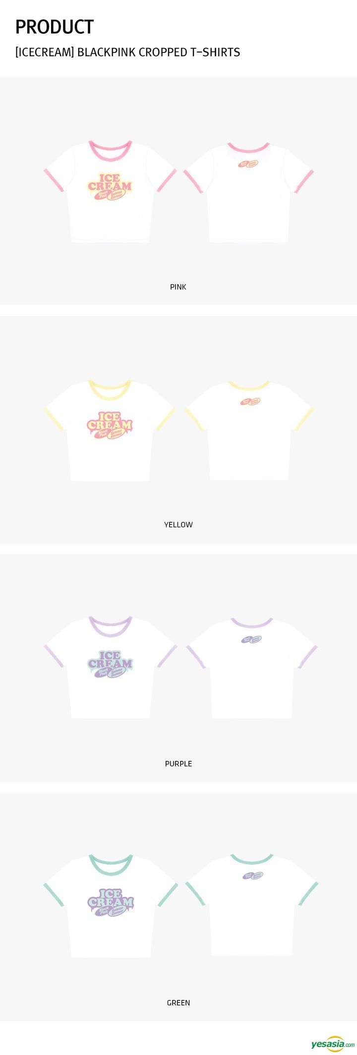 blackpink ice cream shirt