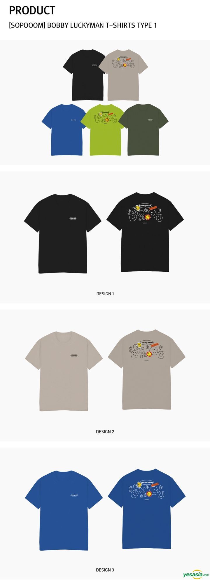 Yesasia Bobby Lucky Man X Sopooom T Shirt Type 1 Design 1 a Black Xlarge Celebrity Gifts Male Stars Photo Poster Groups Gifts Bobby Ikon Yg Entertainment Korean Collectibles Free Shipping