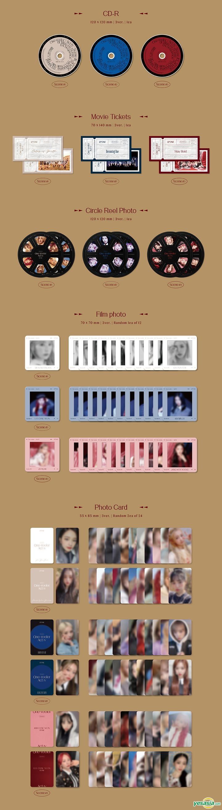 YESASIA: IZ*ONE Mini Album Vol. 4 - One-reeler / Act IV (Scene #1