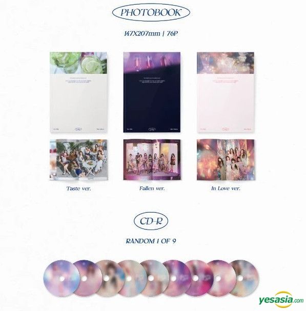Yesasia Twice Mini Album Vol 10 Taste Of Love Fallen Version Photo Card Set Fallen Version Cd Twice Korea Jyp Entertainment Korean Music Free Shipping