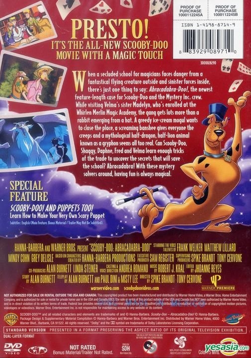 Yesasia Scooby Doo Abracadabra Doo Dvd Us Version Dvd Warner
