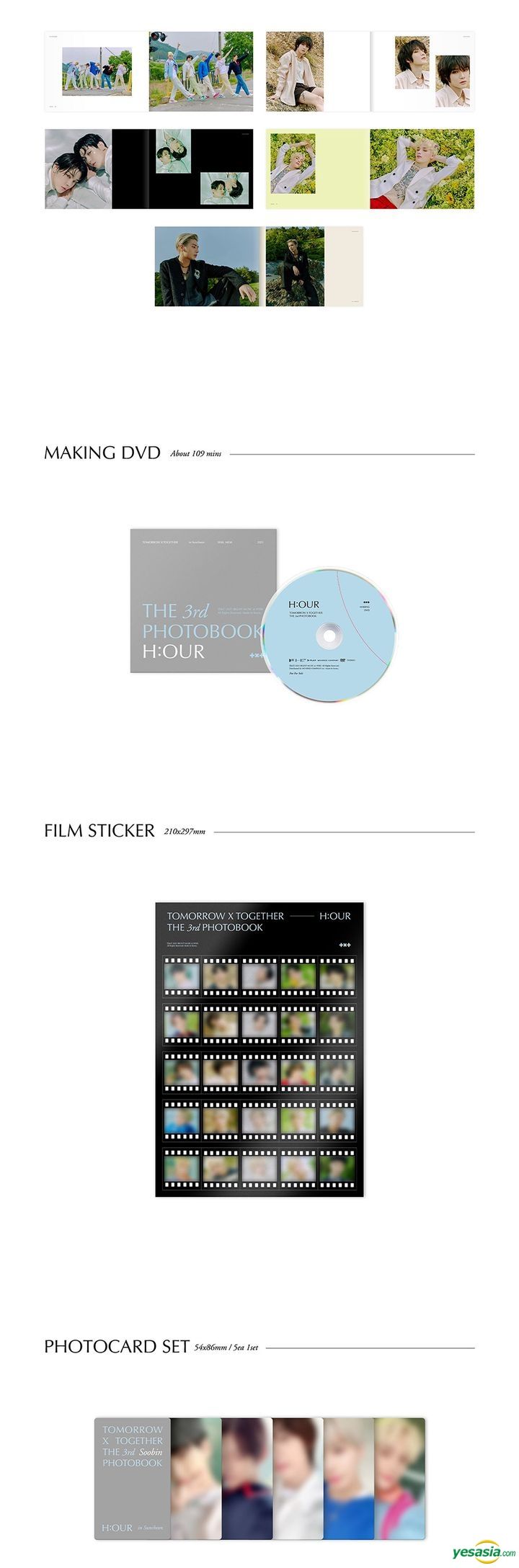 YESASIA : TXT The 3rd Photobook - H:OUR in Suncheon 海報/寫真集,男