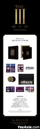 TWICE 4TH WORLD TOUR III IN SEOUL (Blu-ray + Photobook + Accordion Card + Sticker + Photo Card + Poster) (Korea Version) + Folded Poster