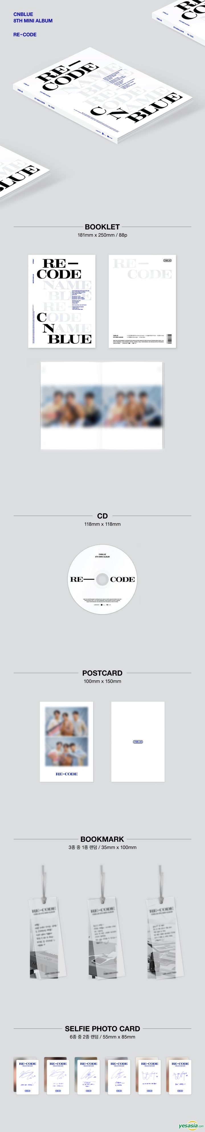 Yesasia Cnblue Mini Album Vol 8 Re Code Special Standard Version