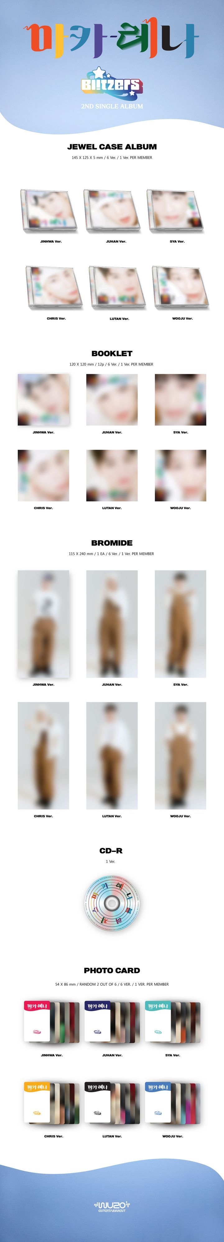 YESASIA BLITZERS Single Album Vol. 2 Macarena (Jewel Case Album) (Ju Han Version) CD