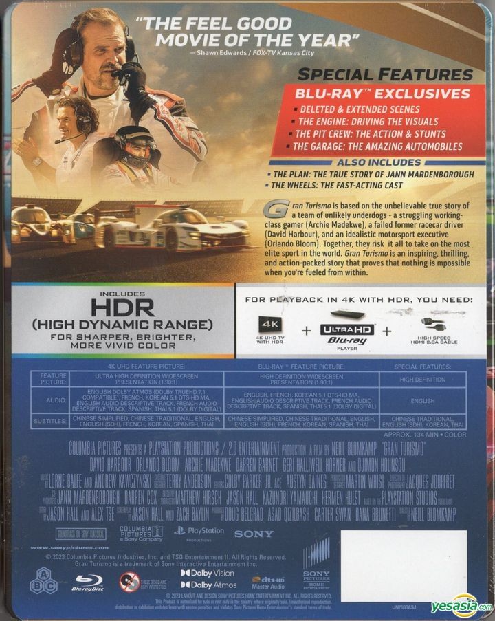 Gran Turismo (4K UHD + Blu-ray) [Blu-ray]