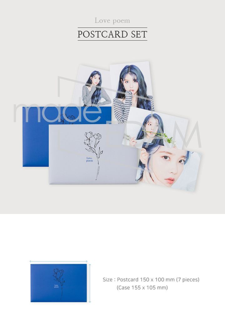 YESASIA: IU 2019 Tour Concert [Love, poem] Official Goods - Postcard Set  (Type B) 写真集／ポスター,Celebrity Gifts,女性アーティスト,ギフト - IU （イ・ジウン） - 韓国のグッズ - 無料配送