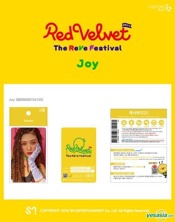 YESASIA: Red Velvet Cashbee Card (Joy Version) FEMALE STARS,PHOTO 
