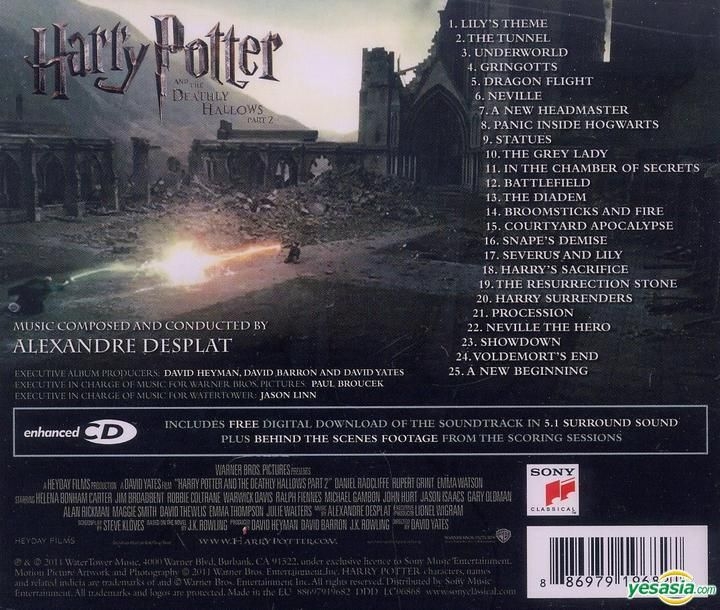 harry potter and the deathly hallows pt 2 soundtrack