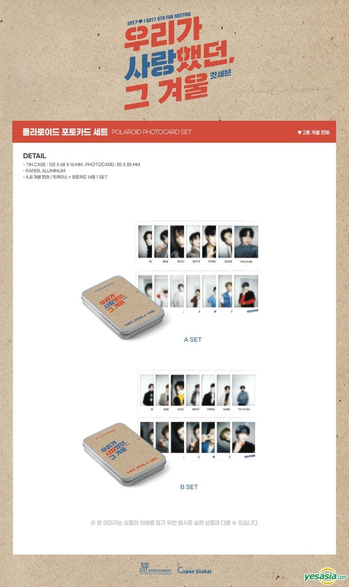 Yesasia Got7 I Got7 6th Fan Meeting Once Upon A Time Official Goods Polaroid Photo Card Set Set A グループ 男性アーティスト 写真集 ポスター ギフト Celebrity Gifts Got7 韓国のグッズ 無料配送 北米サイト