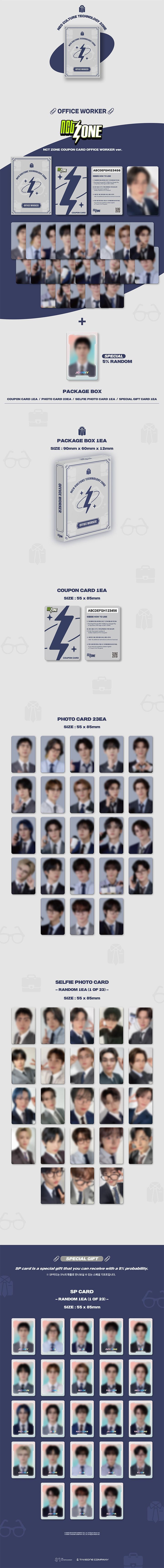 YESASIA: NCT ZONE COUPON CARD (Office Worker Version) GROUPS,GIFTS
