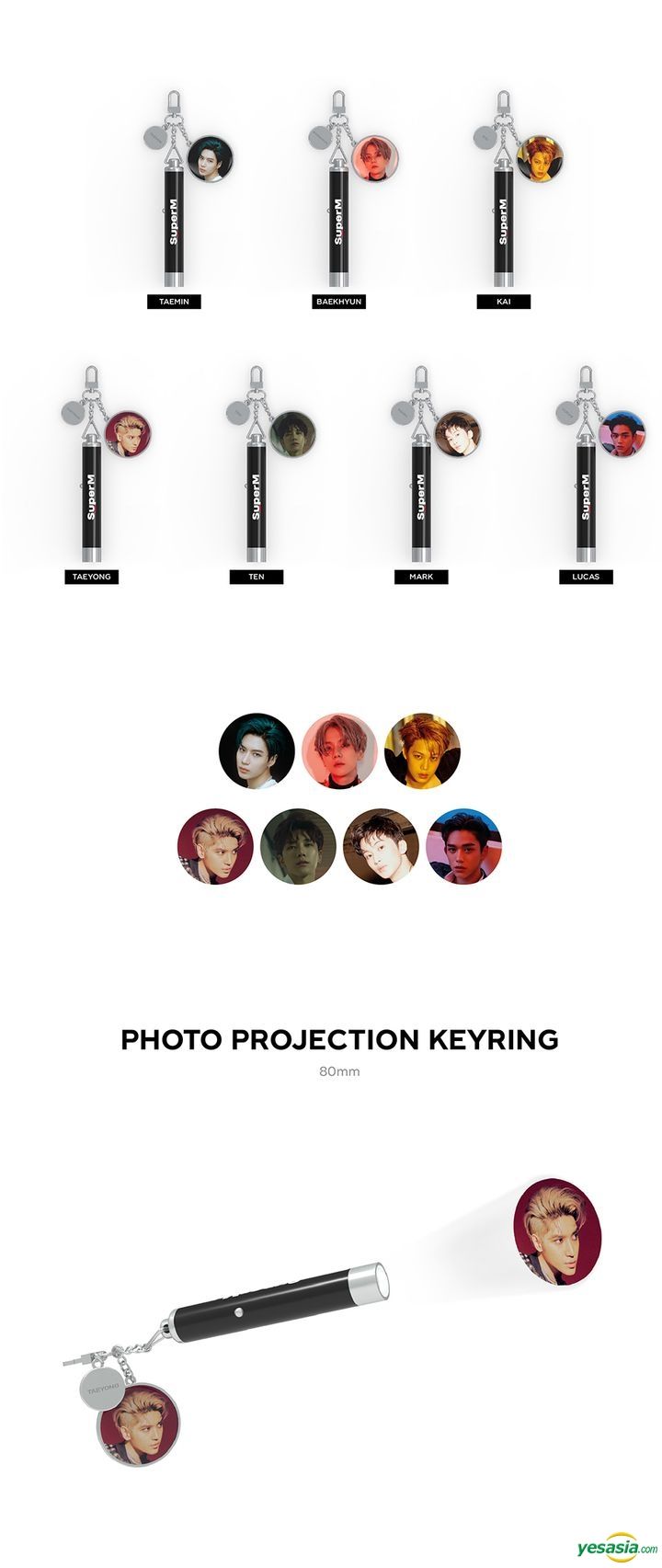 YESASIA: SuperM - Photo Projection Keyring (Kai) GIFTS,Celebrity