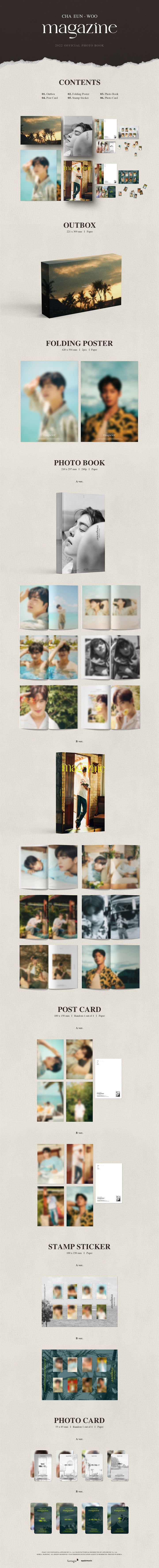 YESASIA: Astro: Cha Eun Woo 2022 Official Photo Book [MAGAZINE