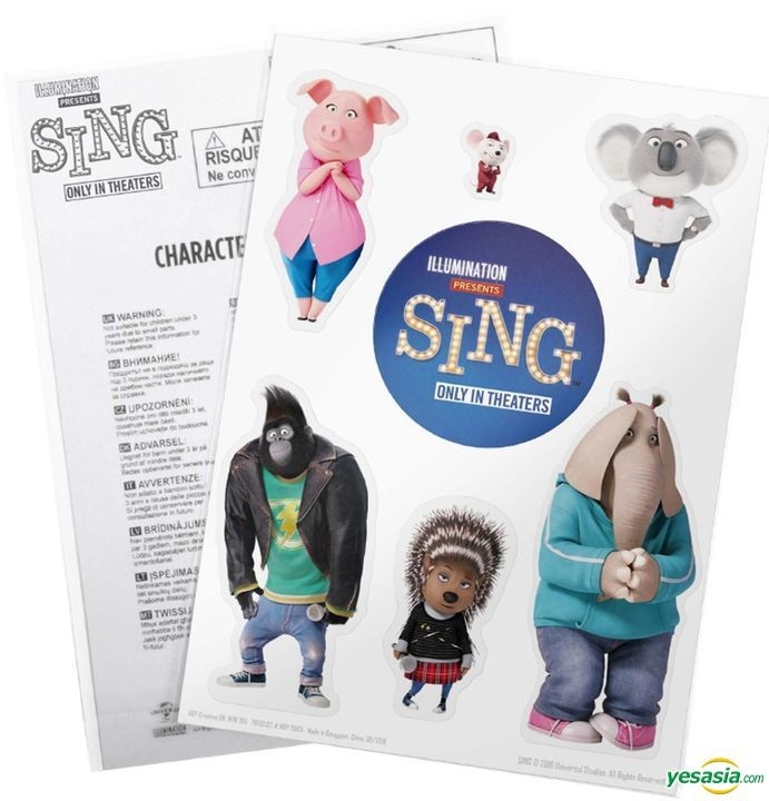 YESASIA: Image Gallery - Sing (DVD) (Character Sticker Limited