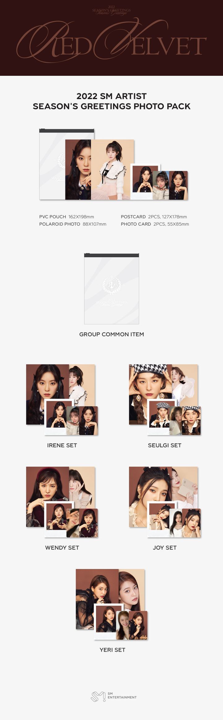 YESASIA: Red Velvet - 2022 Season's Greetings Photo Pack (Yeri Set