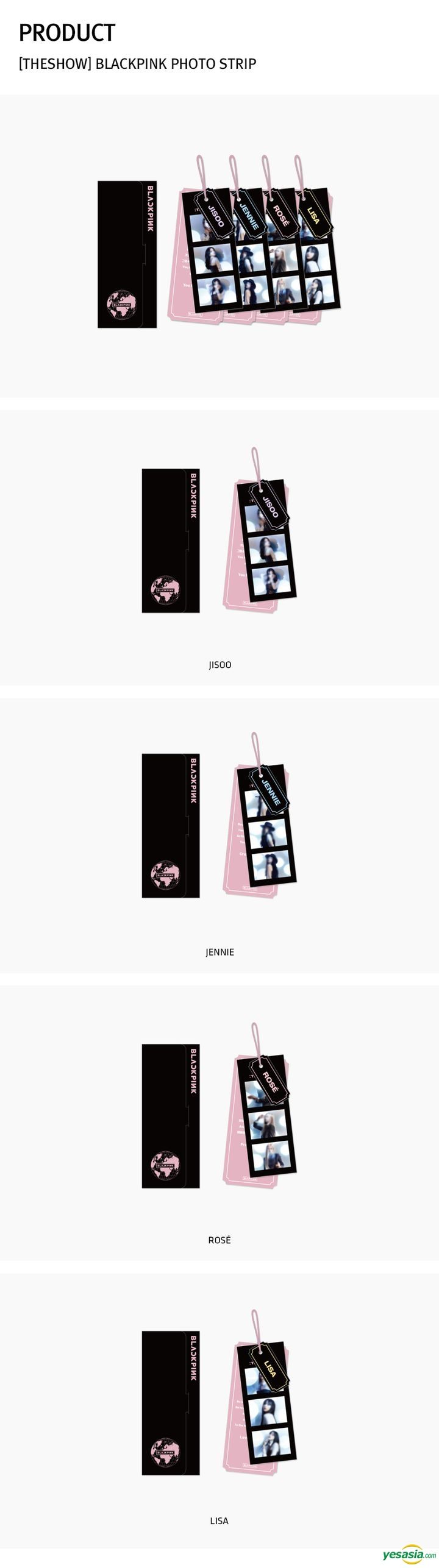 YESASIA: BLACKPINK 'The Album' Official Goods - Photo Strip (Rosé ...