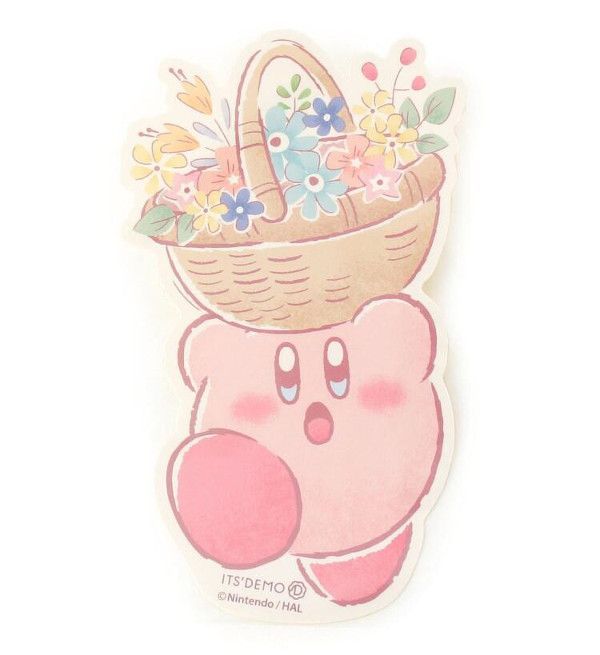 Kirby playing among the Flowers Art Wallpapers - Flowers Wallpaper