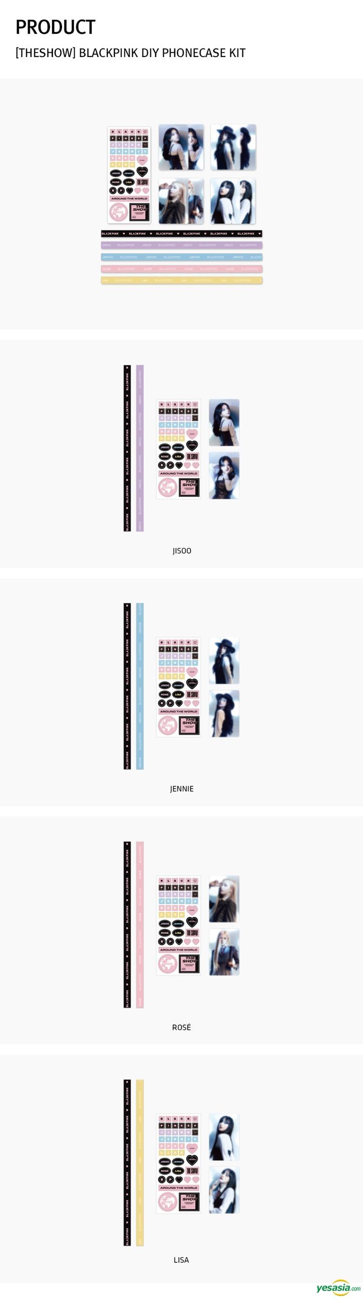 YESASIA: BLACKPINK 'The Show' Official Goods - DIY Phone Case Kit (Lisa)  GROUPS,Celebrity Gifts,PHOTO/POSTER,GIFTS,FEMALE STARS - BLACKPINK, YG  Entertainment - Korean Collectibles - Free Shipping