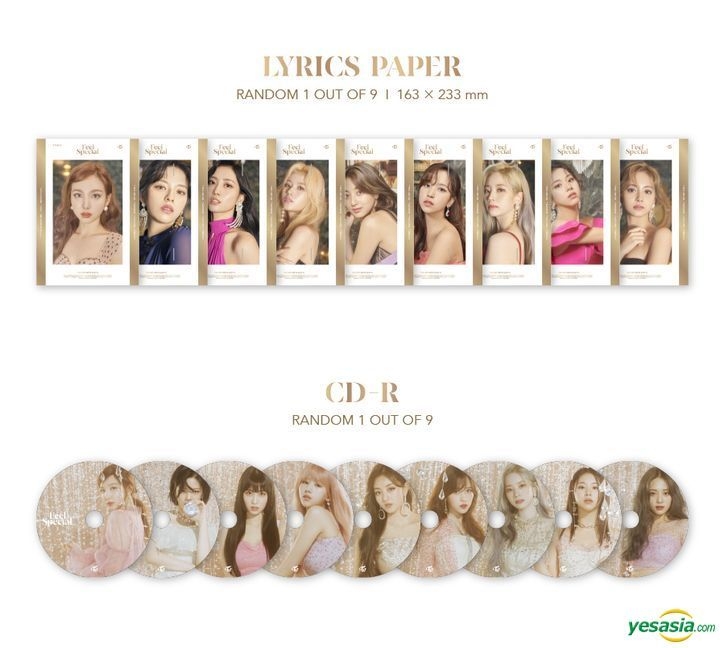 YESASIA: Twice Mini Album Vol. 8 - Feel Special (A + B + C Version) + Photo  Card Set (A + B + C) + Poster in Tube (A + B +