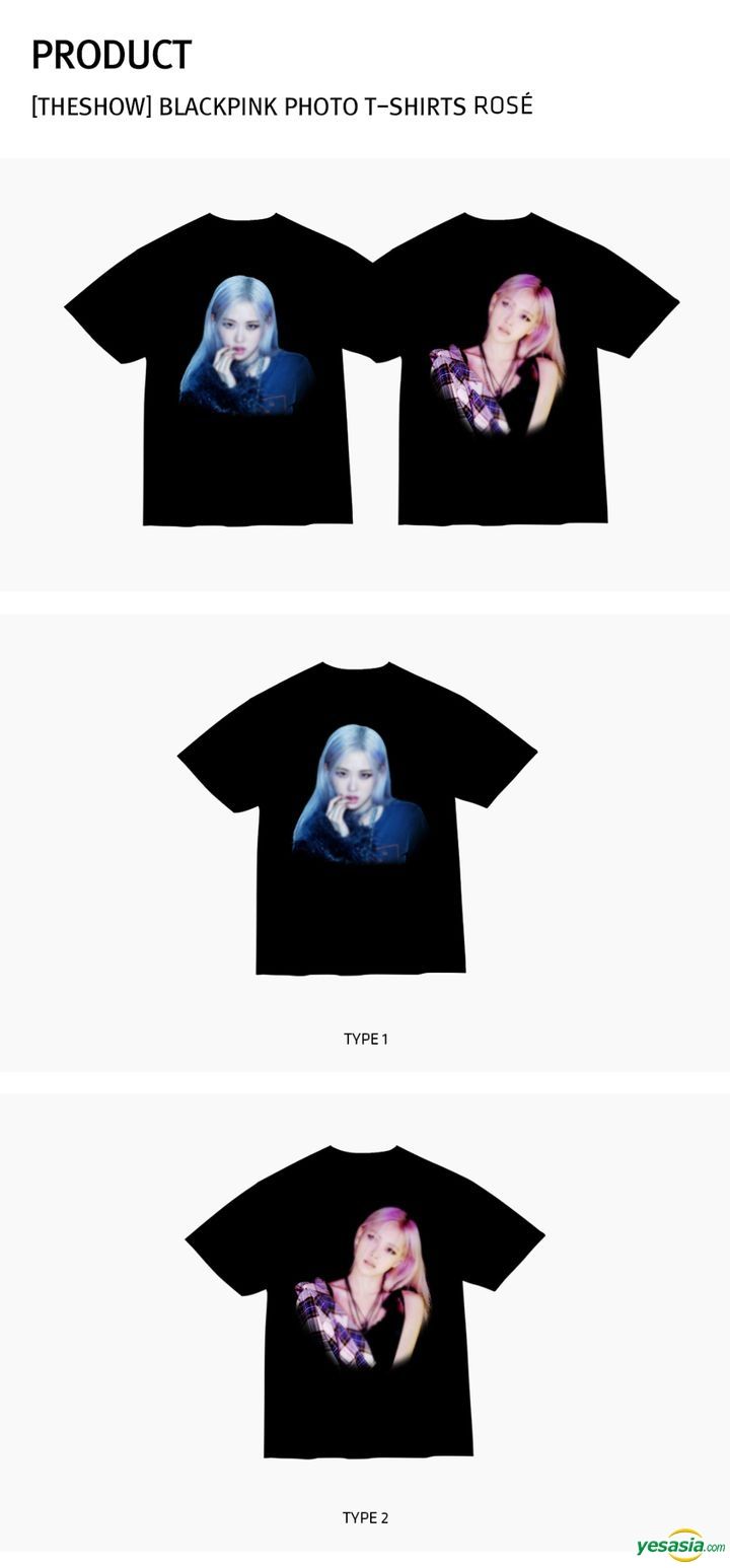 Yesasia Blackpink The Show X Sopooom Photo T Shirt Rose Design 2 a Black Medium ギフト 写真集 ポスター Celebrity Gifts グループ 女性アーティスト ｂｌａｃｋｐｉｎｋ 韓国のグッズ 無料配送 北米サイト