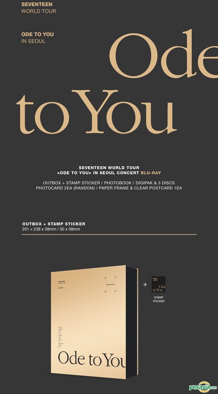 YESASIA: Seventeen World Tour 'Ode To You' in Seoul (3 Blu-ray+