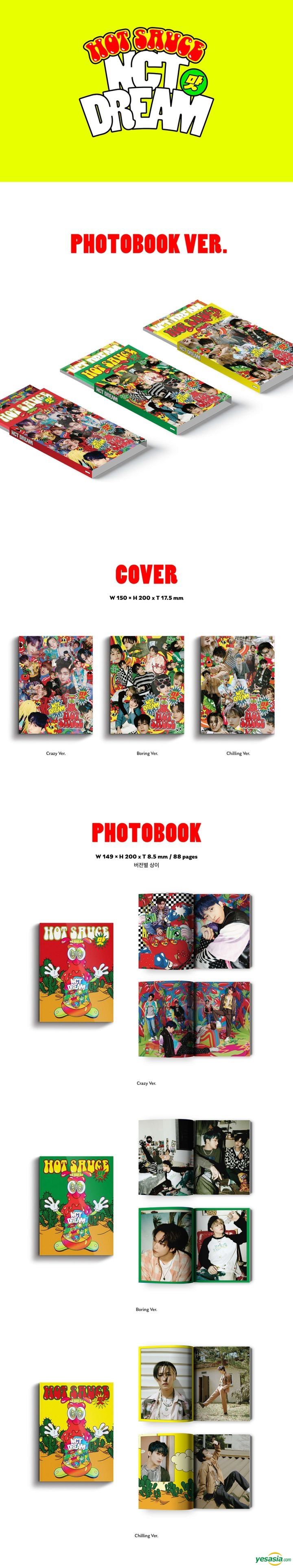 NCT Dream The 1st Album Photobook Chilling ver. Photocards Pre Order CD+Photobook+Folded Poster+Others with Tracking Extra Decorative Stickers Hot Sauce 