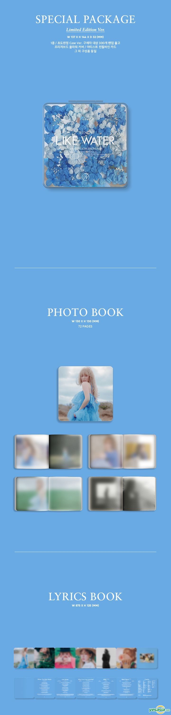  Red Velvet Wendy Like Water 1st Mini Album Case