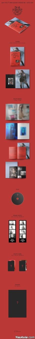 BoA Mini Album Vol. 3 - Forgive Me (Hate Version) + Poster in Tube (Hate Version)
