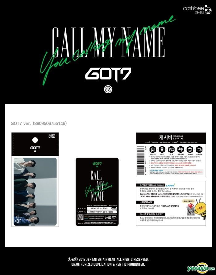 YESASIA: GOT7 - Cashbee Card (Group Version) GIFTS,GROUPS,MALE STARS ...