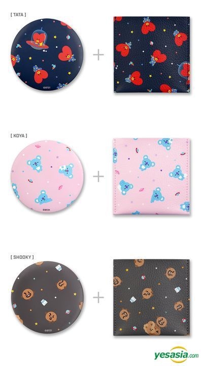 YESASIA: Image Gallery - BT21 X Monopoly - Pouch Mirror (RJ)